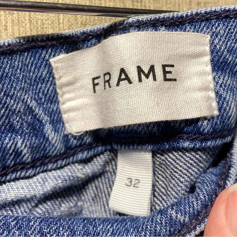 FRAME LE GARÇON womens distressed jeans 32 denim